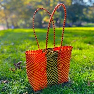 Multicolor Woven Bag